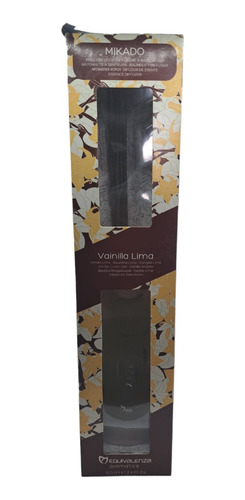 Aromatizante Difusor De Varillas Vainilla Lima 100 Ml