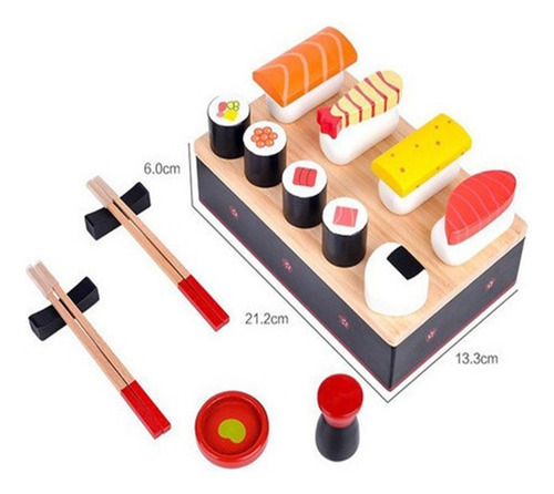 Juego De Cocina De Madera Para Niños Sushi Selection, Color