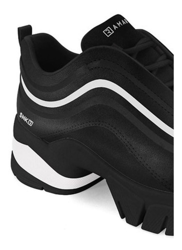 Imagem 4 de 4 de Tênis Feminino Ramarim Dad Chunky Sneaker 2180202 Preto