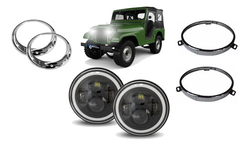 Kit De Semiopticas En Led Para Jeep Willyz 