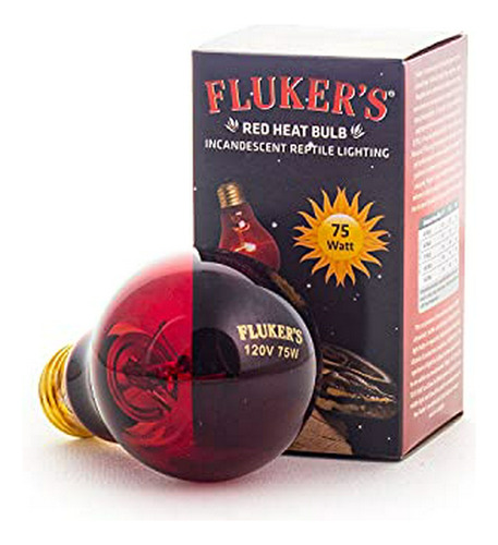 Fluker's 22800 Red Heat Bulbs For Reptiles, 40-watt