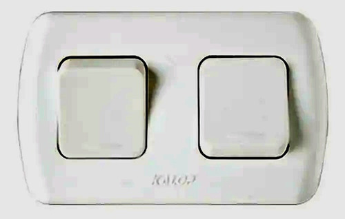 Interruptor 2 Puntos Exterior Linea Tekna Color Blanco Kalop