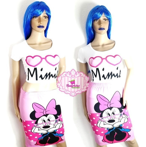 Conjunto Falda Y Blusa Mickey Mouse Mini Deisy