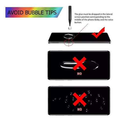 Imagen 4 de 6 de Protector De Pantalla Curvo Uv 5d @ S8+ S9+ Note 9 10 10+