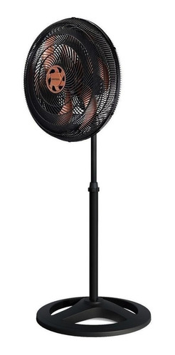 Imagem 2 de 3 de Ventilador de coluna Ventisol Turbo 6 preto com 6 pás cor bronze, 50 cm de diâmetro 127 V