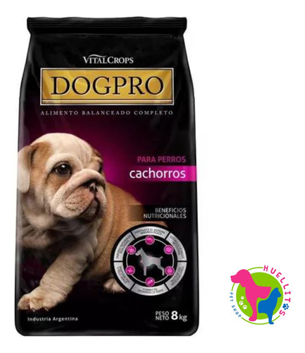 Dogpro Perro Cachorro Mordida Pequeña X 8kg- Huellitas 