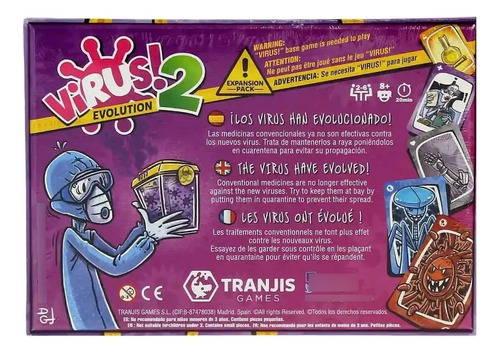 Megapack Juegos De Mesa Virus 1 + Virus 2 En Español New