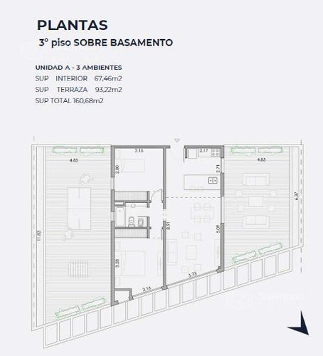 Venta Departamento 3 Ambientes En Beccar
