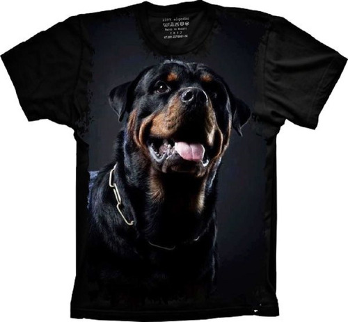 Camiseta Plus Size Cachorro - Rottweiler - Animais
