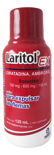 Loratadina Ambroxol Laritol Ex 5 120 Ml Solución Vaso Dosifi