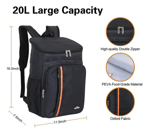 Mochila De Codobon Cooler 20l Enfriadores De Mochila Aislada