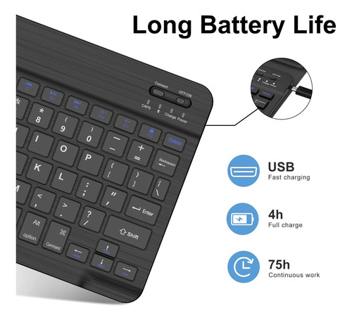 Funda Teclado Samsung Galaxy Tab S6 Lite 10.4 Pulgadas 2020 Color