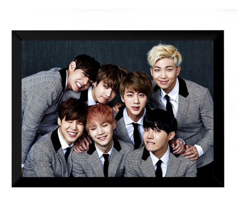 Quadro Bts Jungkook J-hope Rm Jin Suga Jimin Kpop Linda Foto