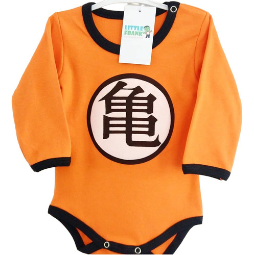 Body Para Bebe Manga Larga Dragon Ball Goku Algodon Premium