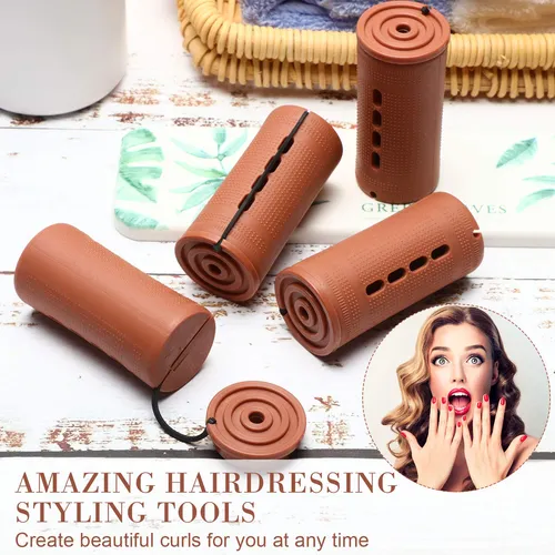 Juego De 12 Varillas Para Rizar El Cabello Con Ondas Frías.