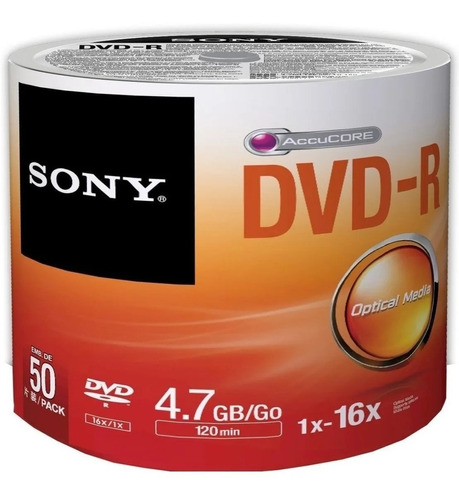 Dvd Sony -r 4.7 Gb Bulk X50 Dist Oficial