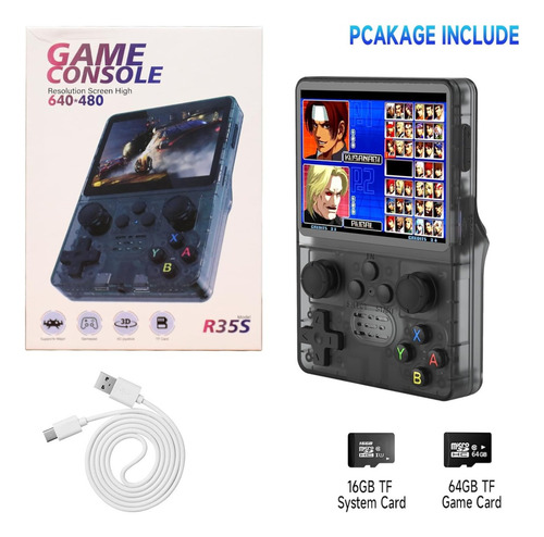 Consola De Juegos De Mano Retro Emulador Juegos Portátil R35