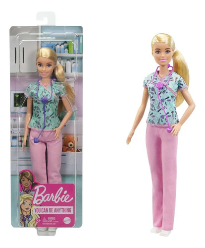 Muñeca Barbie Enfermera Original Mattel