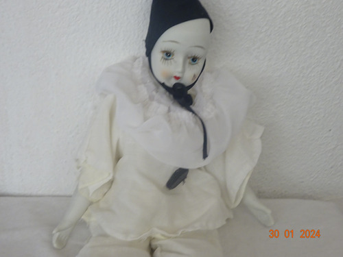 Pierrot En Porcela Antiguo