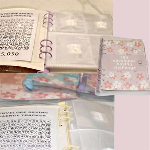 100 Sobres Challenge Binder, Divertida Forma De Ahorrar 5.05