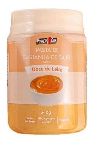 Pasta De Castanha De Caju 340g - Power One - Doce De Leite