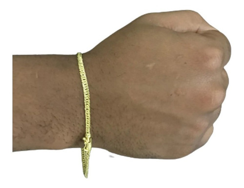 Pulseira  Bracelete 3 Milímetros Banhada Ouro 18k