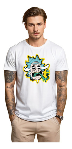 Polera Rick And Morty Acid Series Algodón Orgánico Wiwi