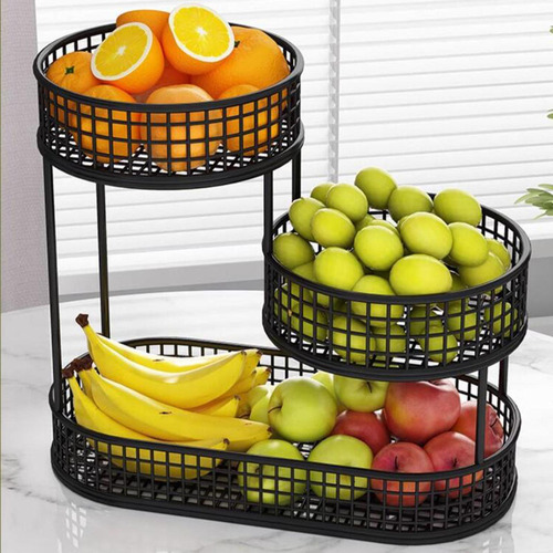 Para Cesta De Fruta, Recipiente Con Soporte Forjado,