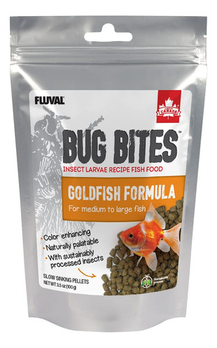 Fluval Bug Bites Goldfish - Alimento Para Peces De Tamano Me