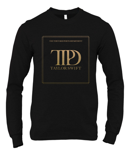 Taylor Swift Tortured Poets Dep Gold Playera Manga Larga