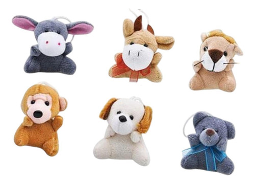 6x Mini Animal Toy Jugo De Peluche Animales De Peluche Toyas