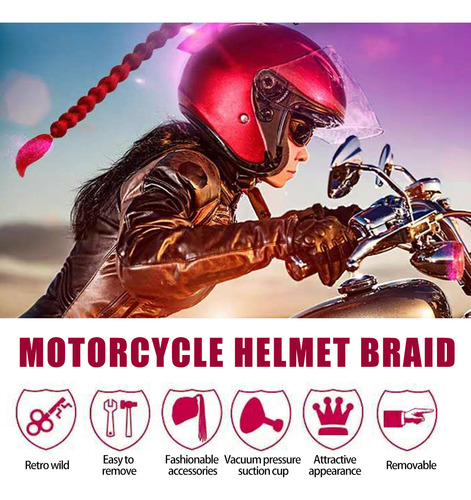 Cascos De Moto Trenzas Decorativas Retro Para Cascos De Moto
