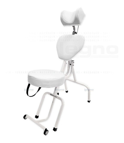 Imagem 1 de 8 de Cadeira Dobrável C/ Rodinhas Maquiagem Sobrancelha Estética