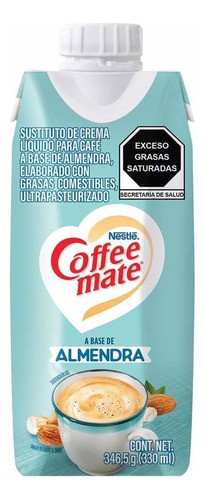 Sustituto de Crema Coffee Mate Líquido a Base de Almendras 330ml