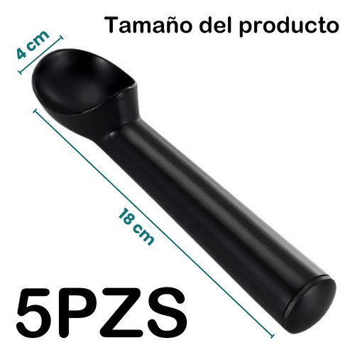 5 Pack De Cuchara Para Helado Acero Inoxidable Antiadherente
