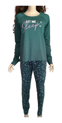 Pijama Mujer Polar Algodón Jenny By Jennifer Moore Talla S