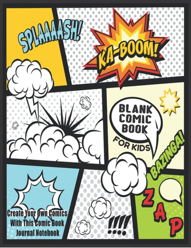 Libro: Blank Comic Book For Kids : Create Your Own Comics Wi