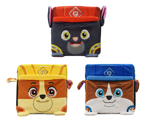 Paw Patrol Rubble And Crew Pack 3 Peluches #2 Spin Master Color Multicolor