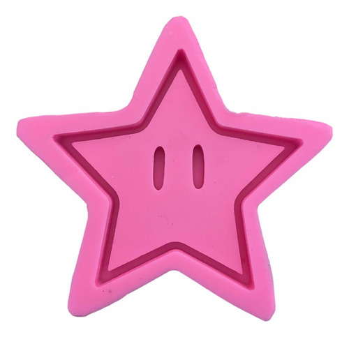 Molde De Silicón Fondant Pasta Resina Estrella De Mario B
