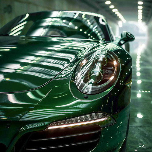Vinil Automotriz Full Wrap De Textura Glossy 1.52x18 Mts Color Glossy Monstera Green