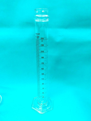 Meonli: Laboratorio Probeta 250ml Pirex Cristal (Usado)