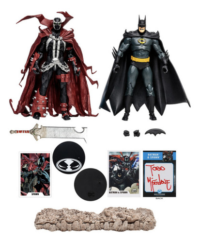 Mcfarlane Dc Multiverse Batman Y Spawn Edicion Autografiada