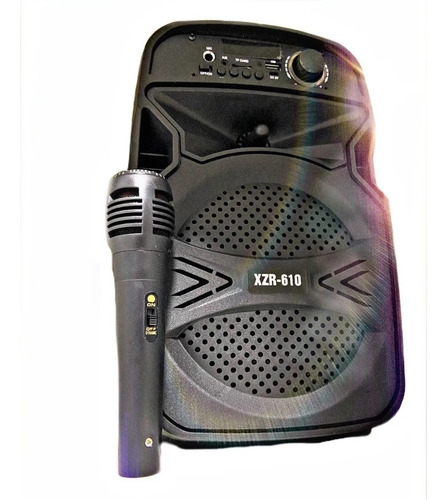 Caixa Som Bluetooth Portátil Xzr 610 Com Microfone