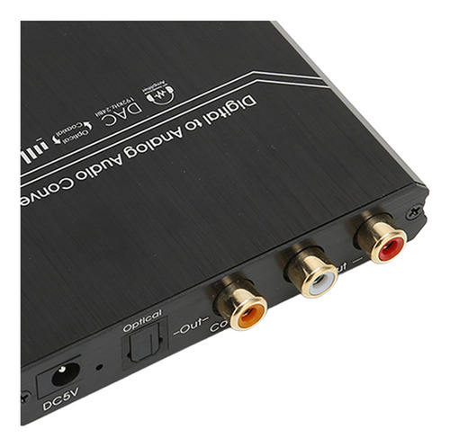 Conversor De Som Digital Para Analógico Dac Estéreo Óptico