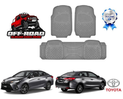 Tapetes Off Road Uso Rudo Toyota Yaris Sedan 2017 A 2022