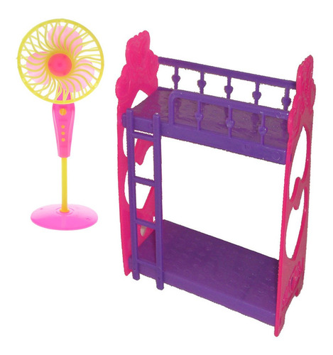 Imagen 2 de 8 de Kit De Ventilador Eléctrico De Cama Litera En Miniatura De