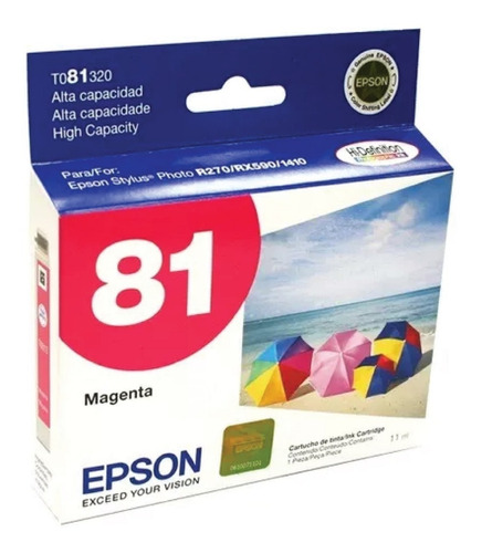 Cartucho Epson T081 Magenta Original Stylus Photo 1410 R270