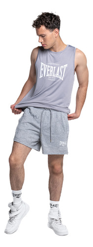 Gris - Chi - Short Hombre Deportivo Recto Gris Everlast 5030