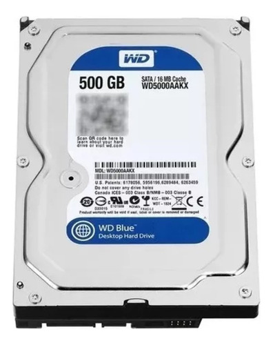 Disco Duro Hdd Western Digital Blue 500gb Sata 7200rpm 16mb 