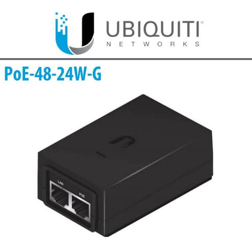 Inyector Poe Ubiquiti 802.3at Voltaje 48vdc 0.75a U-poe-at